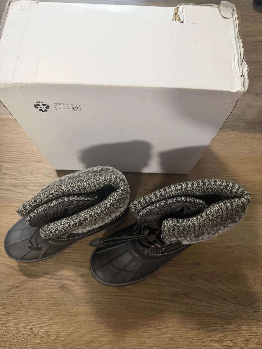 Dreampairs Kids Black Winter Boots - US 13
